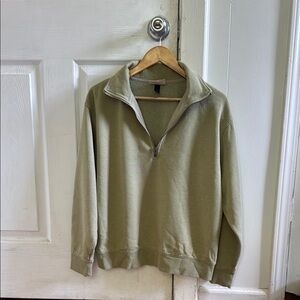 Universal Thread Green Zip Up Sweater